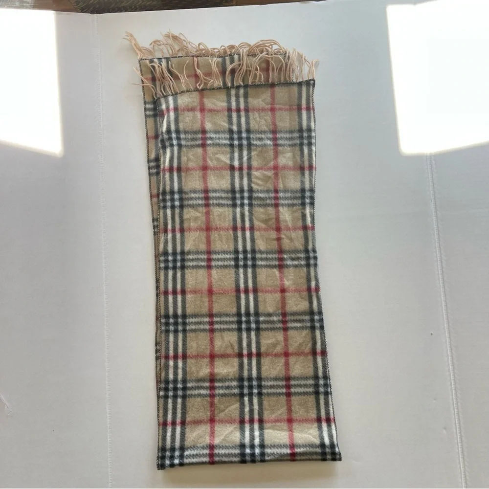 Plaid Fringe Scarf